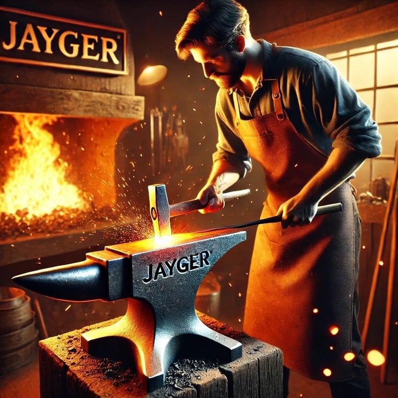 Jaeger سكين ألاسكا أولو مع غمد جلد | شفرة مصنوعة يدويًا من الفولاذ الدمشقي | مقبض خشبي مريح | شفرة منحنية حادة | مثالية لتقطيع اللحم والأعشاب - Image 5